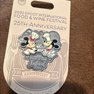 2020 Disney Parks Epcot International Food & Wine Festival 25th Anniversary Pin